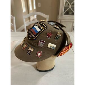 Russian Army Cap Hat Size 59 Soviet Pins Patch Armor Artillery Spetsnaz